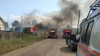 В Удмуртии на пожаре пострадал двухлетний ребенок