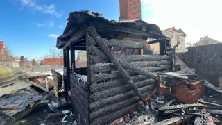 В Удмуртии произошел пожар в бане
