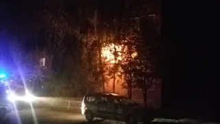 Сегодня ночью в Глазове произошел пожар на ул. Гайдара