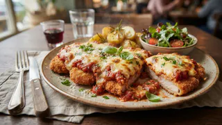 Это очень вкусно: хрустящие шницели в помидорно-сырной шубке — и на ужин, и на праздничный стол