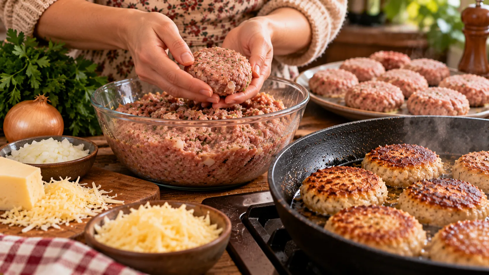 Не хлебный мякиш и не сало: что добавить в фарш для сочности и вкуса - котлеты получаются "пуховыми" и нежнейшими