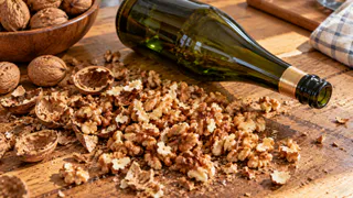 Грецкие орехи больше не чищу - беру бутылку: легко как щелкать семечки - ядра целые, никаких крошек и мусора