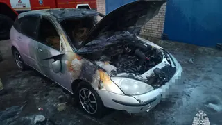 Житель Удмуртии пострадал при тушении своего автомобиля