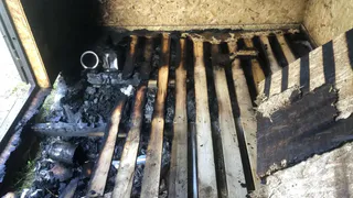 В Удмуртии ветошь с масляной краской самовозгорелась в металлической бытовке