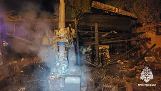Всё частное хозяйство сгорело из-за бани в Удмуртии