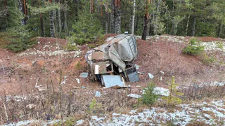 Пьяный водитель в Удмуртии улетел в кювет