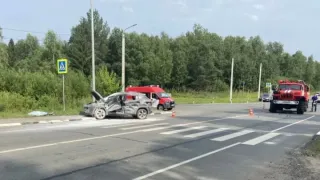 Женщина погибла при столкновении с пожарной машиной в Удмуртии
