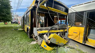 Два пассажирских автобуса попали в ДТП в центре Ижевска