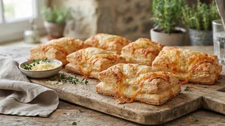 Очень просто и нереально вкусно: вместо пирожков готовлю «Сырные венчики» - внутри сыр и зелень, пальчики оближешь