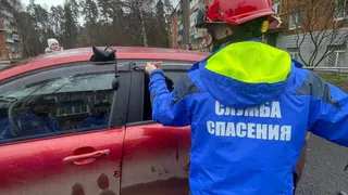 В Удмуртии спасатели достали ребенка из заблокированной машины