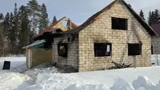 В Удмуртии сгорел частный дом: площадь пожара составила 120 квадратных метров