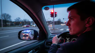 Инспектор ГАИ пояснил, что делать если встал на красный, а сзади скорая помощь с мигалкой и сиреной — уступить или нет