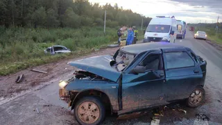 Большая авария произошла на трассе Игра-Глазов