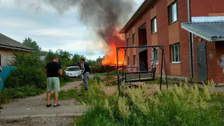 Несколько крупных пожаров произошло в Удмуртии за выходные