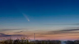 Жители Удмуртии делятся снимками кометы Цзыцзиньшань