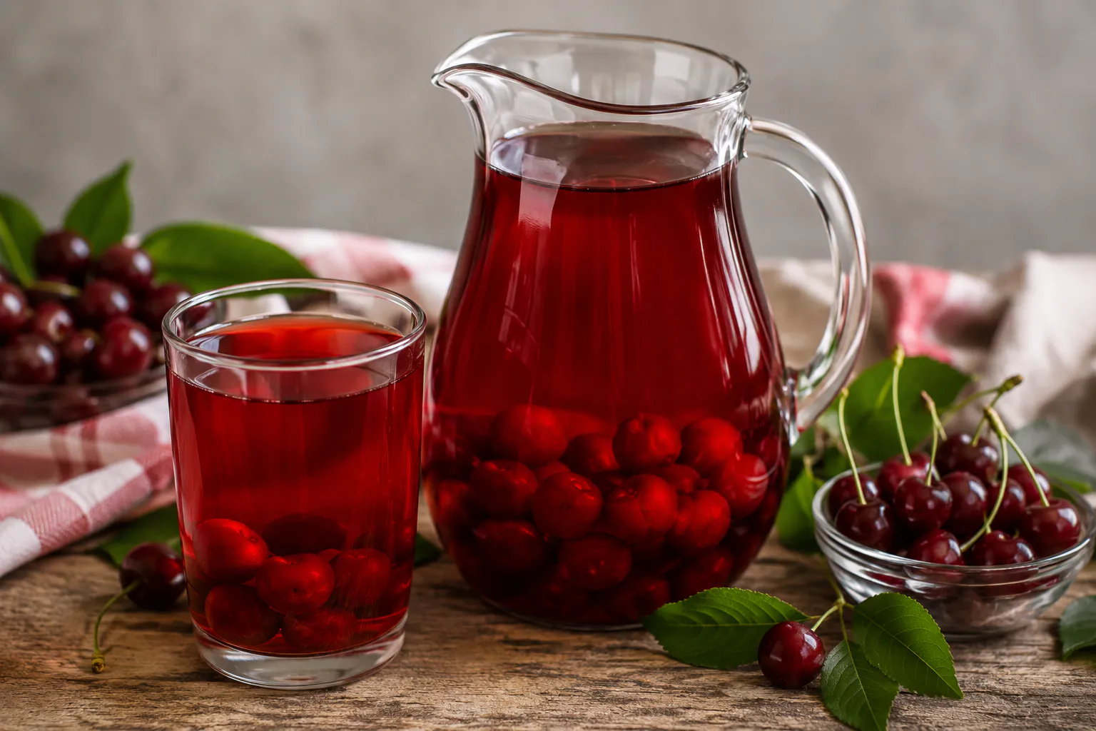 Вкус лета в каждом глотке: вишнёвый компот варится быстро, а освежает надолго — рубиновый цвет и яркий аромат делают его вкуснятиной