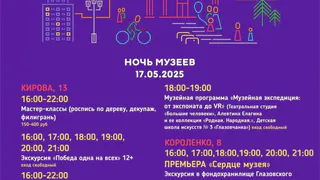 Ночь музеев пройдет сегодня в Глазове (3+)
