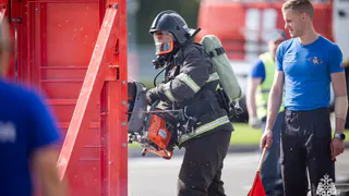 Удмуртский пожарный показал высокий результат на «Пожарном Олимпе» в Казани