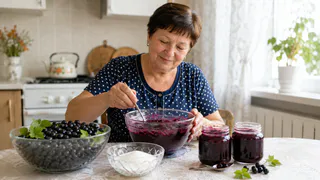 Беру смородину и протираю — через 5 минут чудесный десерт готов: сохраняет вкус лета в каждой ложечке