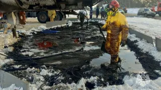 После аварии нефтевоза в Удмуртии вывезли 140 тонн загрязнённых отходов
