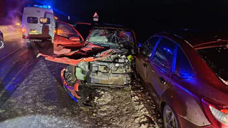 Из-за массовой аварии на федеральной трассе в Удмуртии пострадали двое детей