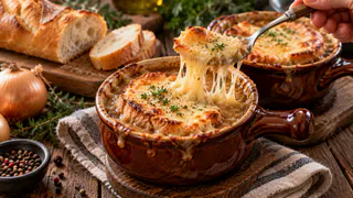 Осенью балую семью французской кухней — готовлю луковый суп с сырной шапкой: простой атмосферный рецепт для октябрьского обеда