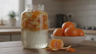 Мандариновые корки заливаю уксусом — и все лето радуюсь своей хитрости: отличный совет для хозяек