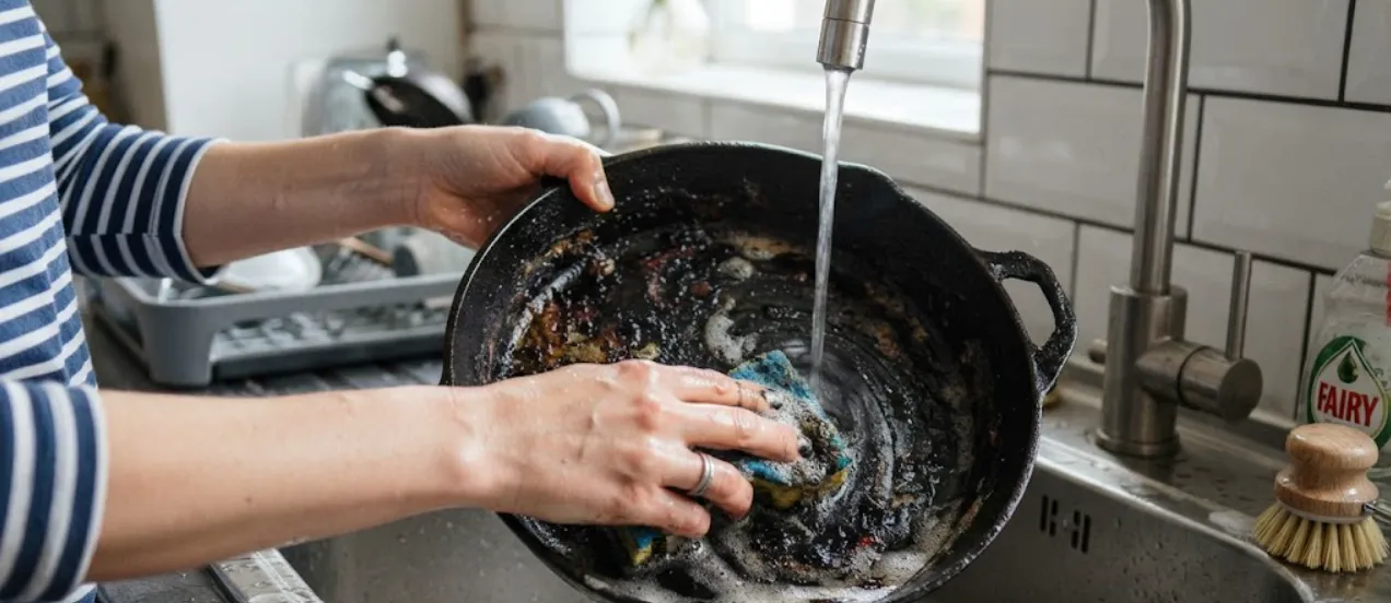 Натираю сковороды этим — и жир с нагаром отходят сами: старый кухонный лайфхак, который до сих пор работает