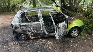 В Ижевске два школьника подожгли автомобиль Матиз