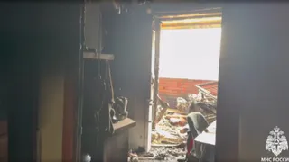 В Удмуртии при пожаре в многоквартирном здании спасли 8 человек