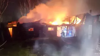 В Камбарке случился крупный пожар
