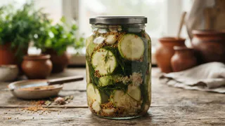 Каждый год готовлю острые кабачки с хреном и горчицей - пикантно и обалденно вкусно: делайте сразу 20 банок