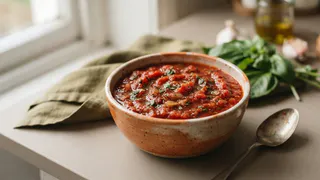Базилик не сушу, а пускаю на томатный соус — зимой улетает только так: вкусный и ароматный, идеально к мясу и гарнирам