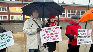 В Глазове 8 апреля состоялся массовый пикет в защиту детской молочной кухни