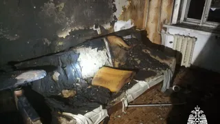 В Глазове случился пожар в многоэтажке на улице Толстого