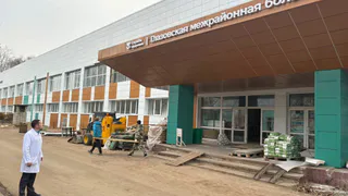 Ремонт в глазовской больнице выполнен на 73 процента