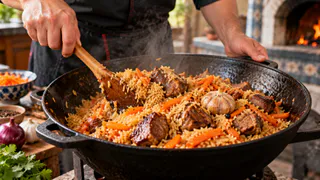 Что класть в плов первым — мясо или лук: 3 шеф-повара рассказали, как добиться рассыпчатости и насыщенного вкуса 