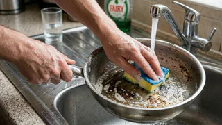 Копеечное средство, которое есть на кухне: кто-то с ним готовит, а я мою посуду - нагара как не бывало