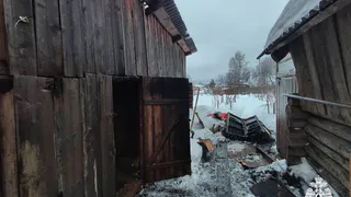 В поселке Игра случился пожар в бане