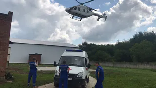 Сегодня санавиацией в Ижевск был доставлен пациент из Глазовской межрайонной больницы