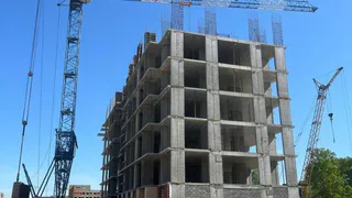 В Глазове продолжают строить новый микрорайон «Левобережье-2»