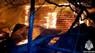 В Балезинском районе случился страшный пожар