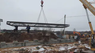 В Удмуртии продолжается капремонт моста через реку Лоза в Игринском районе