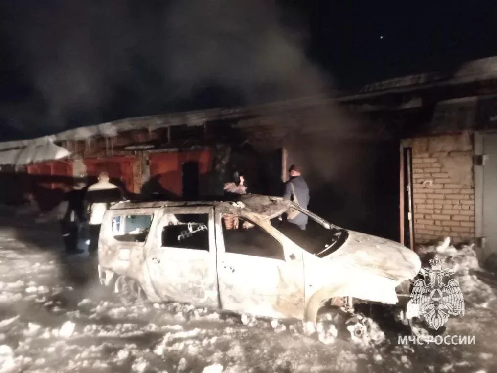 В Глазове участились пожары в гаражных кооперативах