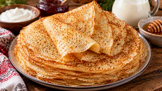 Тонкие блины с дырочками: хитрость в 1 простом продукте — тесто получится нежнее и легче