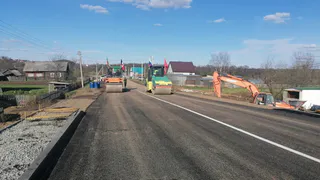 В Игринском районе открыли мост через реку Лоза