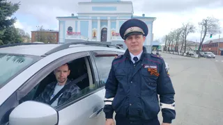 В Удмуртии сотрудники Госавтоинспекции приняли участие в акции «Георгиевская ленточка»