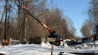 Ремонт ливневки на улице Сибирской в Глазове возобновлен