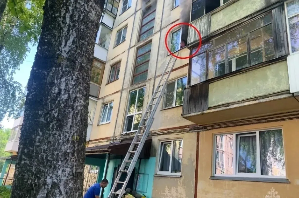 В Удмуртии при пожаре в пятиэтажке спасли девять человек