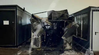 Строительная бытовка сгорела в Удмуртии из-за оставленного без присмотра обогревателя